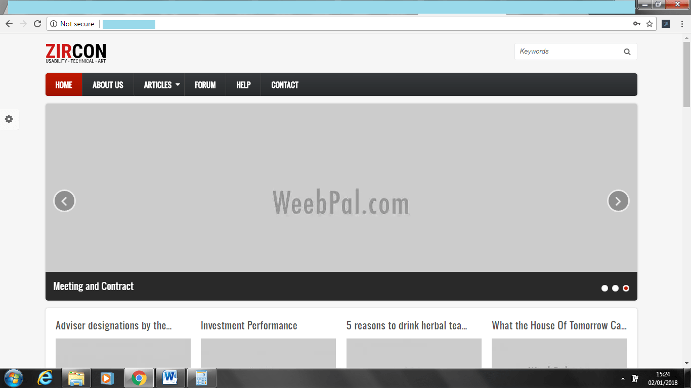 Zircon Theme fully installed 