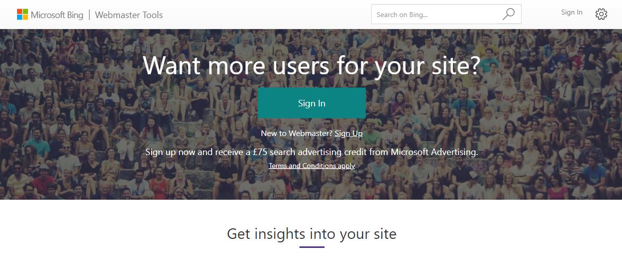 Bing Ads Screen shot