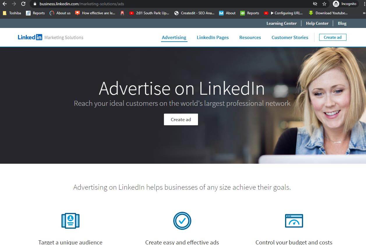 advertise on linkedin 