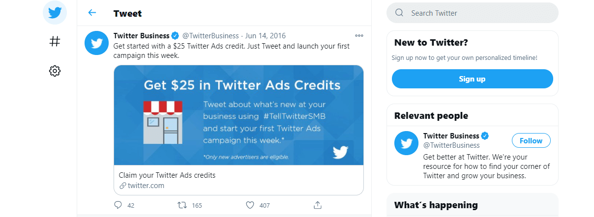 Twitter ads